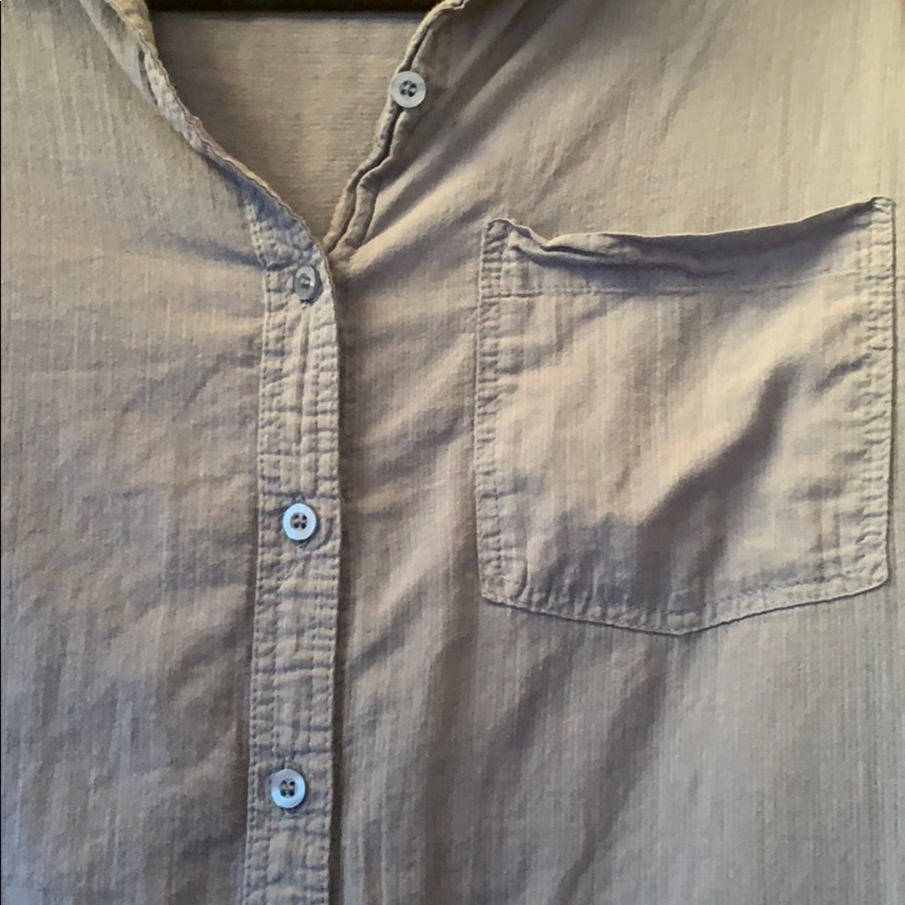 Blue long sleeve top